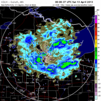 base reflectivity image from Duluth