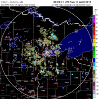 base reflectivity image from Duluth