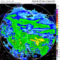 base reflectivity image from Duluth