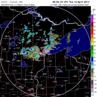 base reflectivity image from Duluth