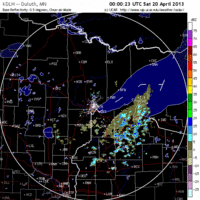 base reflectivity image from Duluth