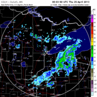 base reflectivity image from Duluth