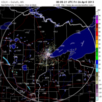 base reflectivity image from Duluth