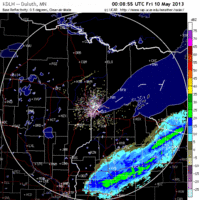 base reflectivity image from Duluth