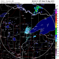 base reflectivity image from Duluth