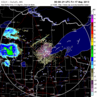 base reflectivity image from Duluth