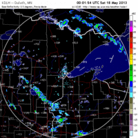 base reflectivity image from Duluth