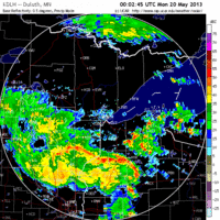 base reflectivity image from Duluth