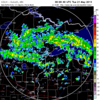 base reflectivity image from Duluth