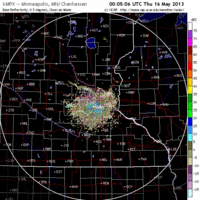 base reflectivity image from Minnesota