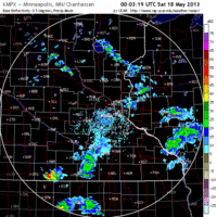 base reflectivity image from Minnesota