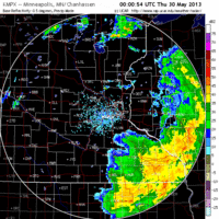 base reflectivity image from Minnesota