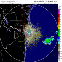 base reflectivity image from Brownsville