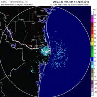 base reflectivity image from Brownsville