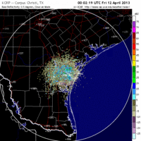 base reflectivity image from Corpus Christi