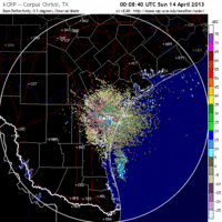 base reflectivity image from Corpus Christi