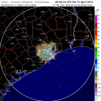 base reflectivity image from Houston, TX