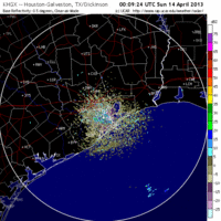 base reflectivity image from Houston, TX