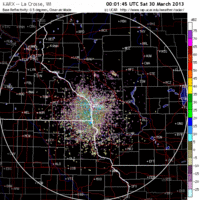 base reflectivity image from la crosse, wi