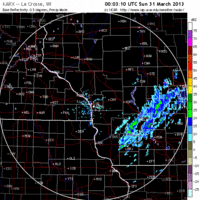 base reflectivity image from la crosse, wi