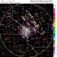 base reflectivity image from la crosse, wi