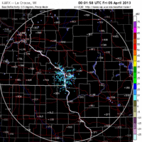 base reflectivity image from la crosse, wi