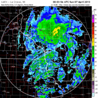 base reflectivity image from la crosse, wi