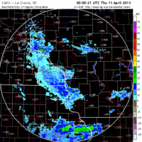 base reflectivity image from la crosse, wi