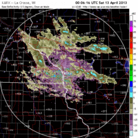base reflectivity image from la crosse, wi