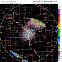 base reflectivity image from la crosse, wi