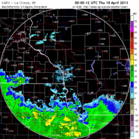 base reflectivity image from la crosse, wi