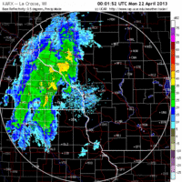 base reflectivity image from la crosse, wi