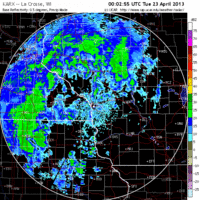 base reflectivity image from la crosse, wi