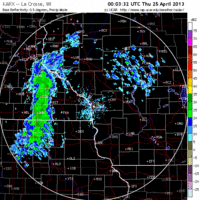 base reflectivity image from la crosse, wi