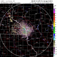 base reflectivity image from la crosse, wi