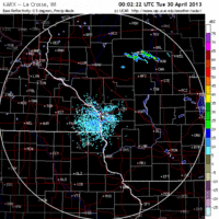 base reflectivity image from la crosse, wi