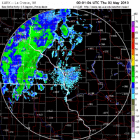 base reflectivity image from la crosse, wi