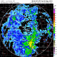 base reflectivity image from la crosse, wi