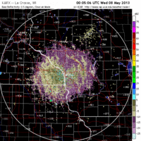 base reflectivity image from la crosse, wi