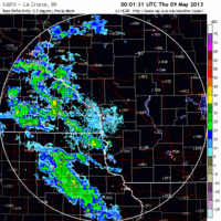 base reflectivity image from la crosse, wi