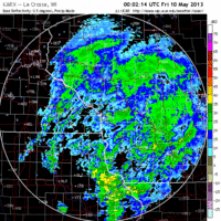 base reflectivity image from la crosse, wi