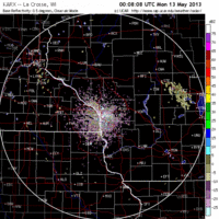 base reflectivity image from la crosse, wi