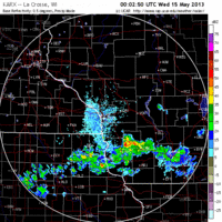 base reflectivity image from la crosse, wi