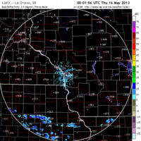 base reflectivity image from la crosse, wi