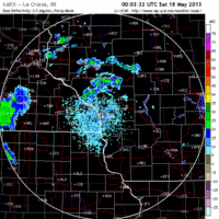 base reflectivity image from la crosse, wi