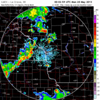 base reflectivity image from la crosse, wi