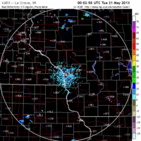 base reflectivity image from la crosse, wi
