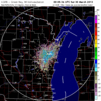 base reflectivity image from green bay, wi