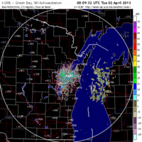 base reflectivity image from green bay, wi