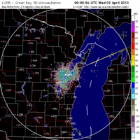 base reflectivity image from green bay, wi